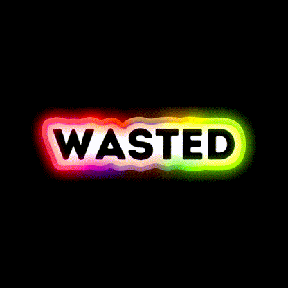 Wasted Man Cave Bar Led Neon Sign Rgb Color