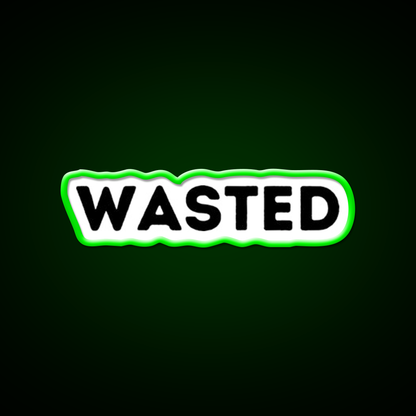 Wasted Man Cave Bar Led Neon Sign Rgb Color