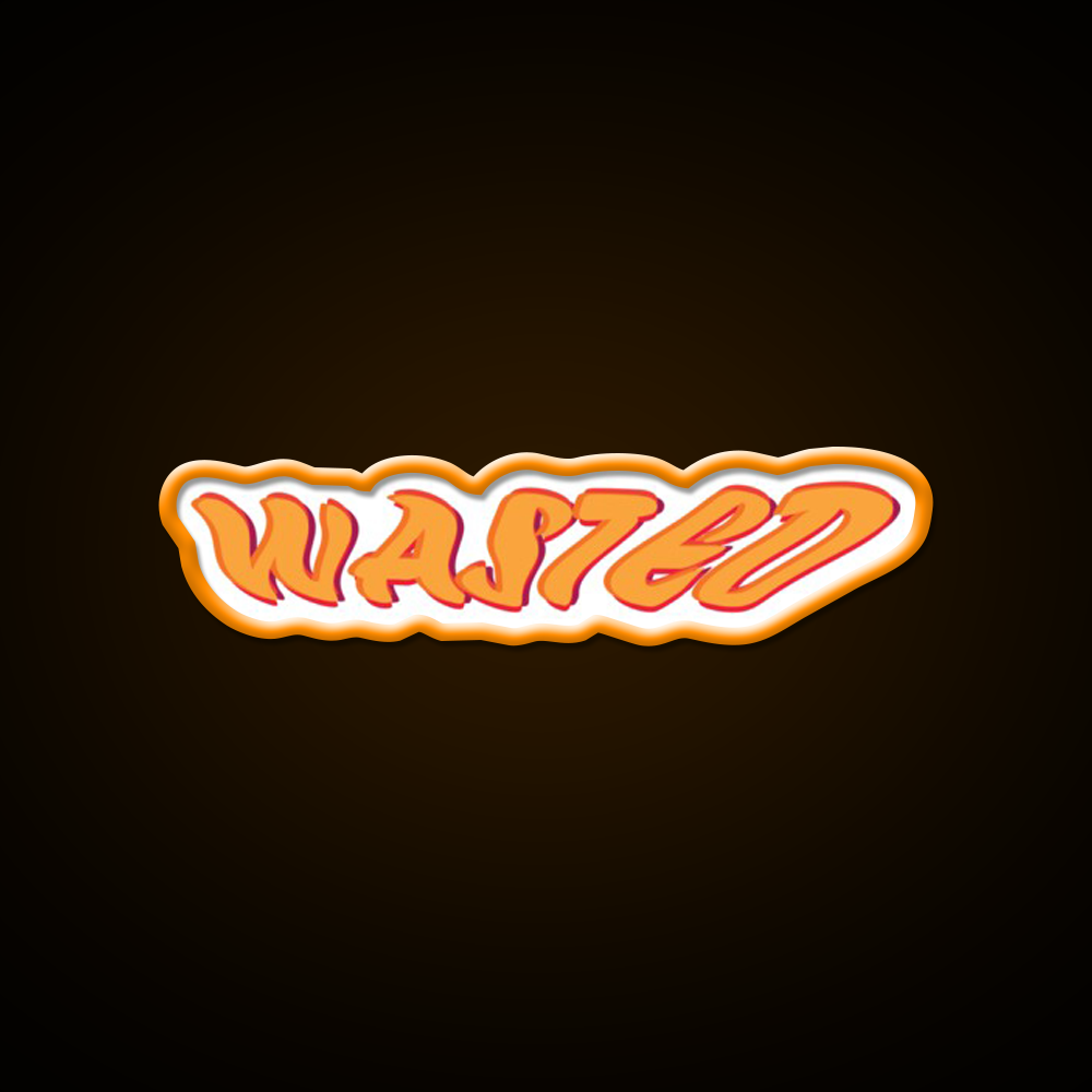 Wasted Red Man Cave Bar Led Neon Sign Rgb Color