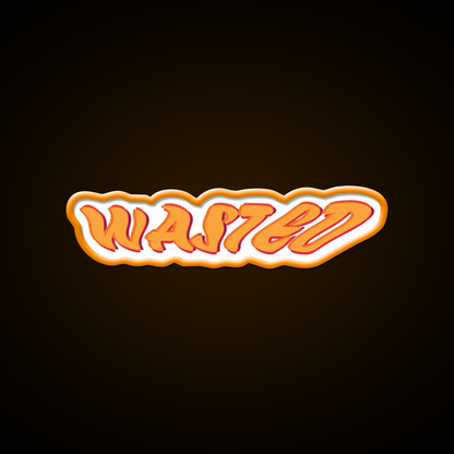 Wasted Red Man Cave Bar Led Neon Sign Rgb Color