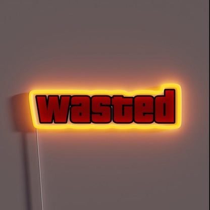 Wasted Rgb Led Neon Sign Bar Wall Decor - Shineneon