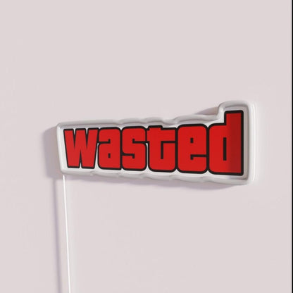 Wasted Rgb Led Neon Sign Bar Wall Decor - Shineneon