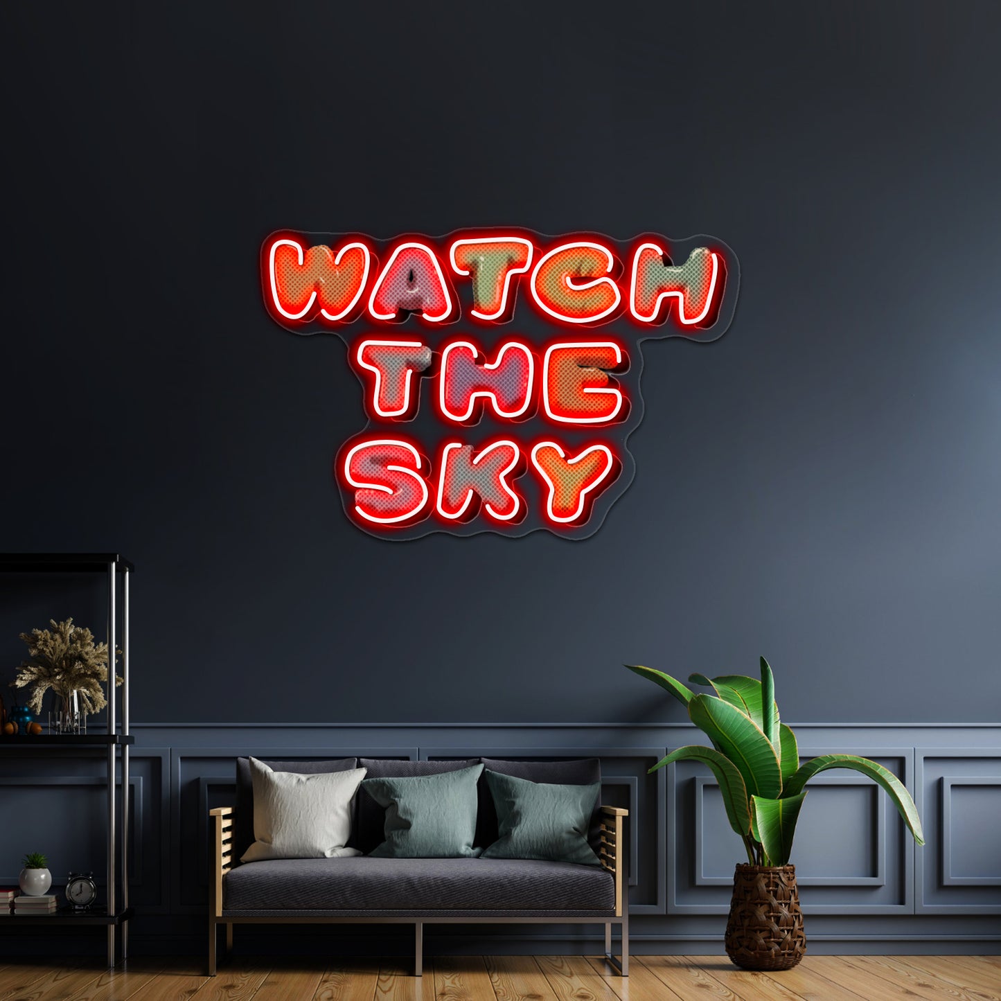 Watch The Sky Artwork Neon Signs Custom