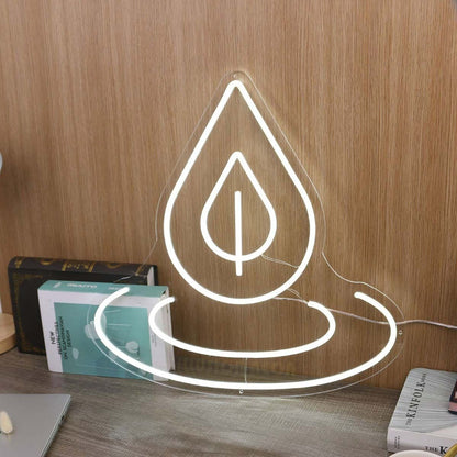 Water Dropping White Led Neon Sign - Shineneon