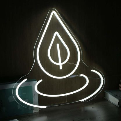 Water Dropping White Led Neon Sign - Shineneon