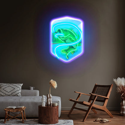 Water Flows With Fish Led Neon Sign Light Custom Led Signs - Shineneon
