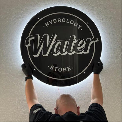 Water Store Acrylic Business Logo Sign - Shineneon