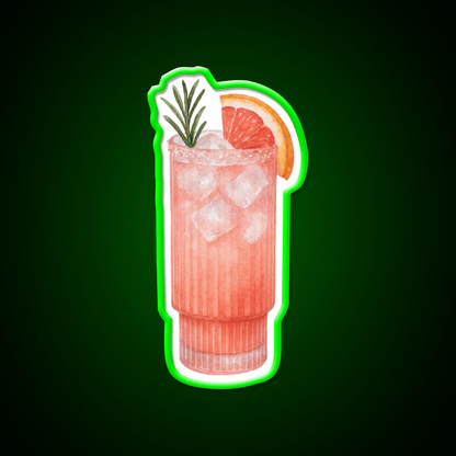 Watercolor Paloma Cocktail Bar Decor Led Neon Sign Neon Party Sign Rgb Color - Shineneon