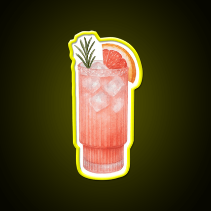 Watercolor Paloma Cocktail Bar Decor Led Neon Sign Neon Party Sign Rgb Color - Shineneon