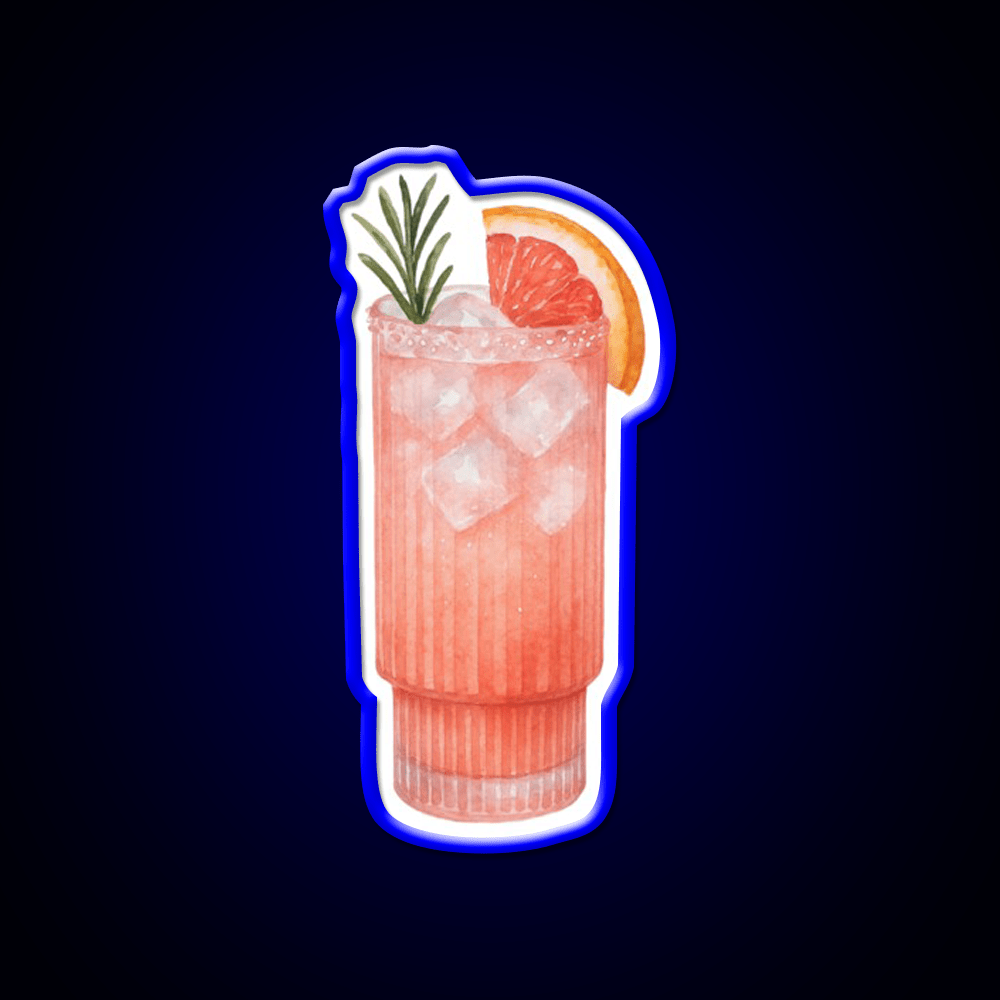 Watercolor Paloma Cocktail Bar Decor Led Neon Sign Neon Party Sign Rgb Color - Shineneon