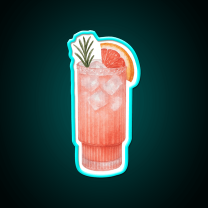 Watercolor Paloma Cocktail Bar Decor Led Neon Sign Neon Party Sign Rgb Color - Shineneon