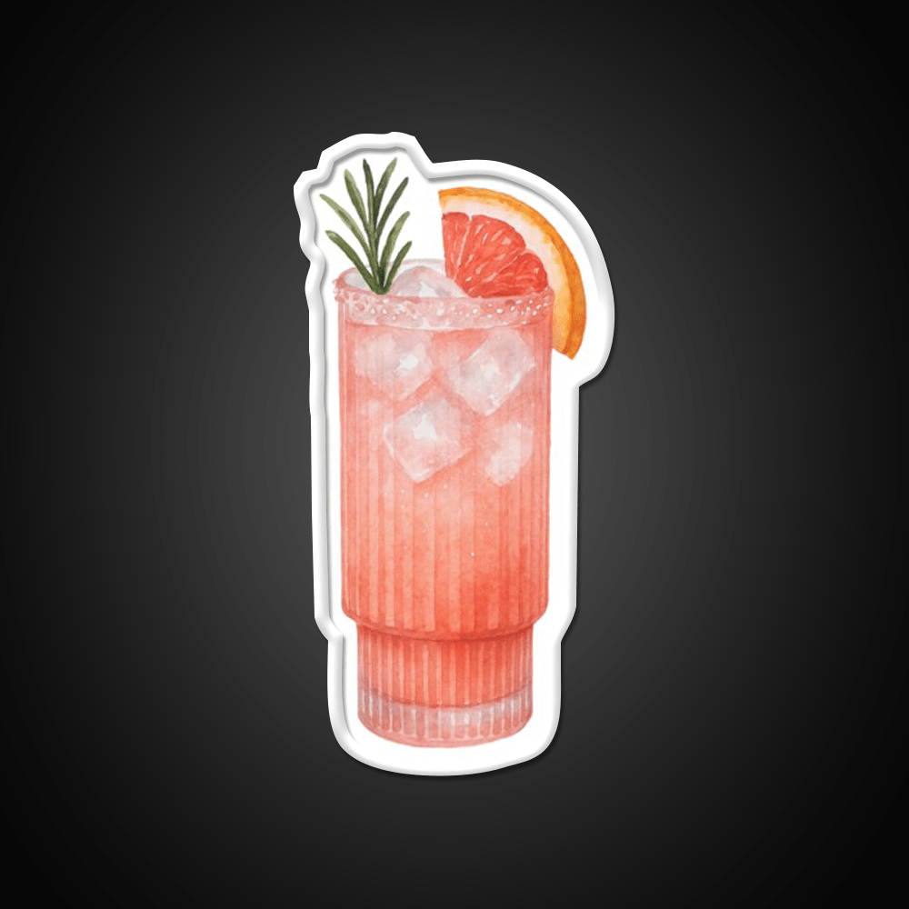 Watercolor Paloma Cocktail Bar Decor Led Neon Sign Neon Party Sign Rgb Color - Shineneon