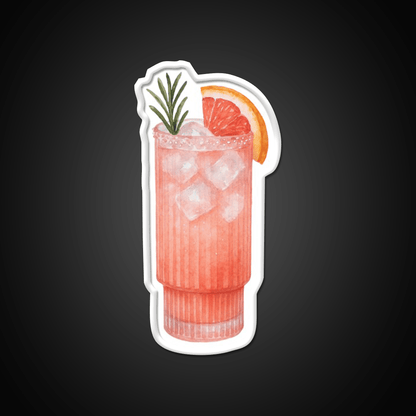 Watercolor Paloma Cocktail Bar Decor Led Neon Sign Neon Party Sign Rgb Color - Shineneon