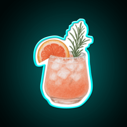 Watercolor Paloma Cocktail Bar Decor Led Neon Sign Rgb Color - Shineneon