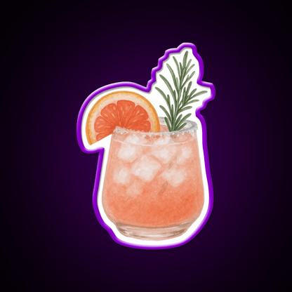 Watercolor Paloma Cocktail Bar Decor Led Neon Sign Rgb Color - Shineneon