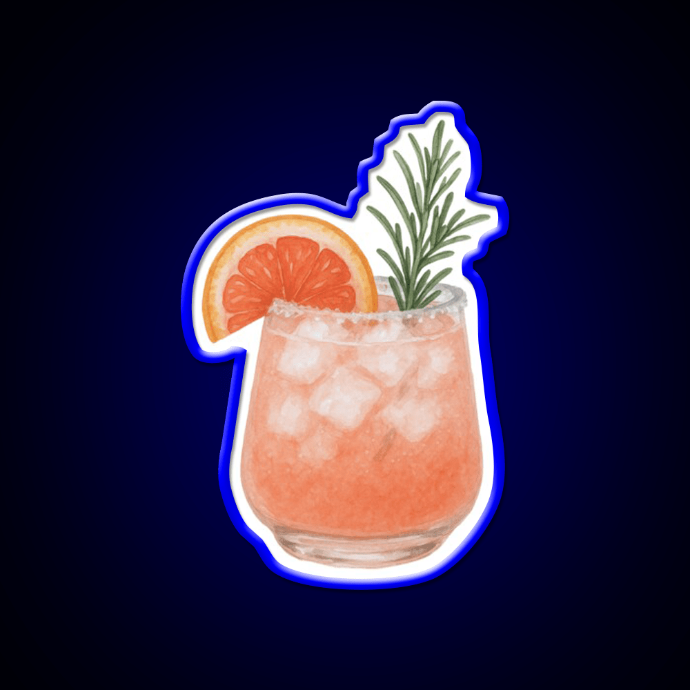 Watercolor Paloma Cocktail Bar Decor Led Neon Sign Rgb Color - Shineneon
