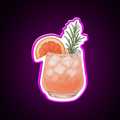 Watercolor Paloma Cocktail Bar Decor Led Neon Sign Rgb Color - Shineneon