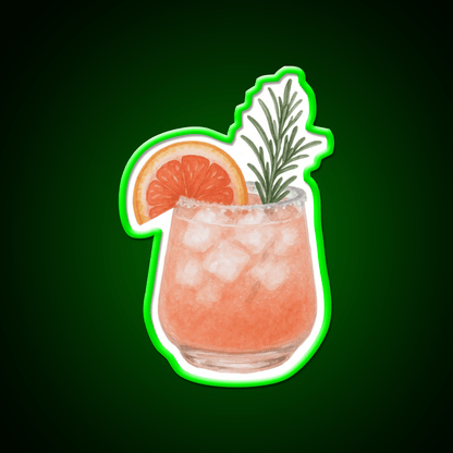 Watercolor Paloma Cocktail Bar Decor Led Neon Sign Rgb Color - Shineneon