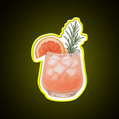 Watercolor Paloma Cocktail Bar Decor Led Neon Sign Rgb Color - Shineneon