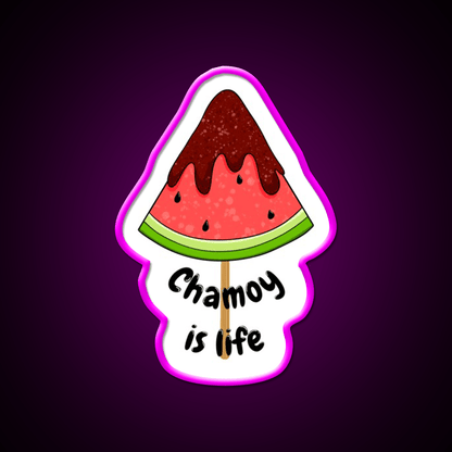 Watermelon Chamoy On A Stick Snack Food Led Neon Sign Rgb Color - Shineneon