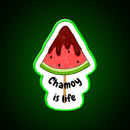 Watermelon Chamoy On A Stick Snack Food Led Neon Sign Rgb Color - Shineneon