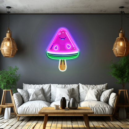 Watermelon Popsicle Neon Acrylic Artwork - Shineneon