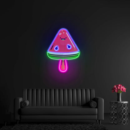 Watermelon Popsicle Neon Acrylic Artwork - Shineneon