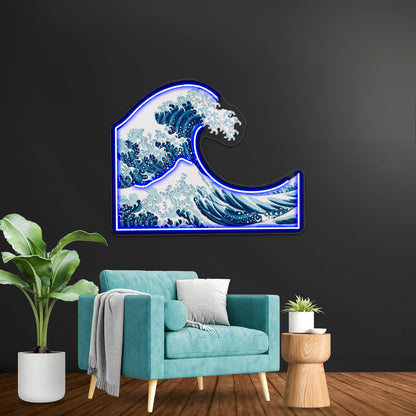 Wave Artwork Neon Signs Custom