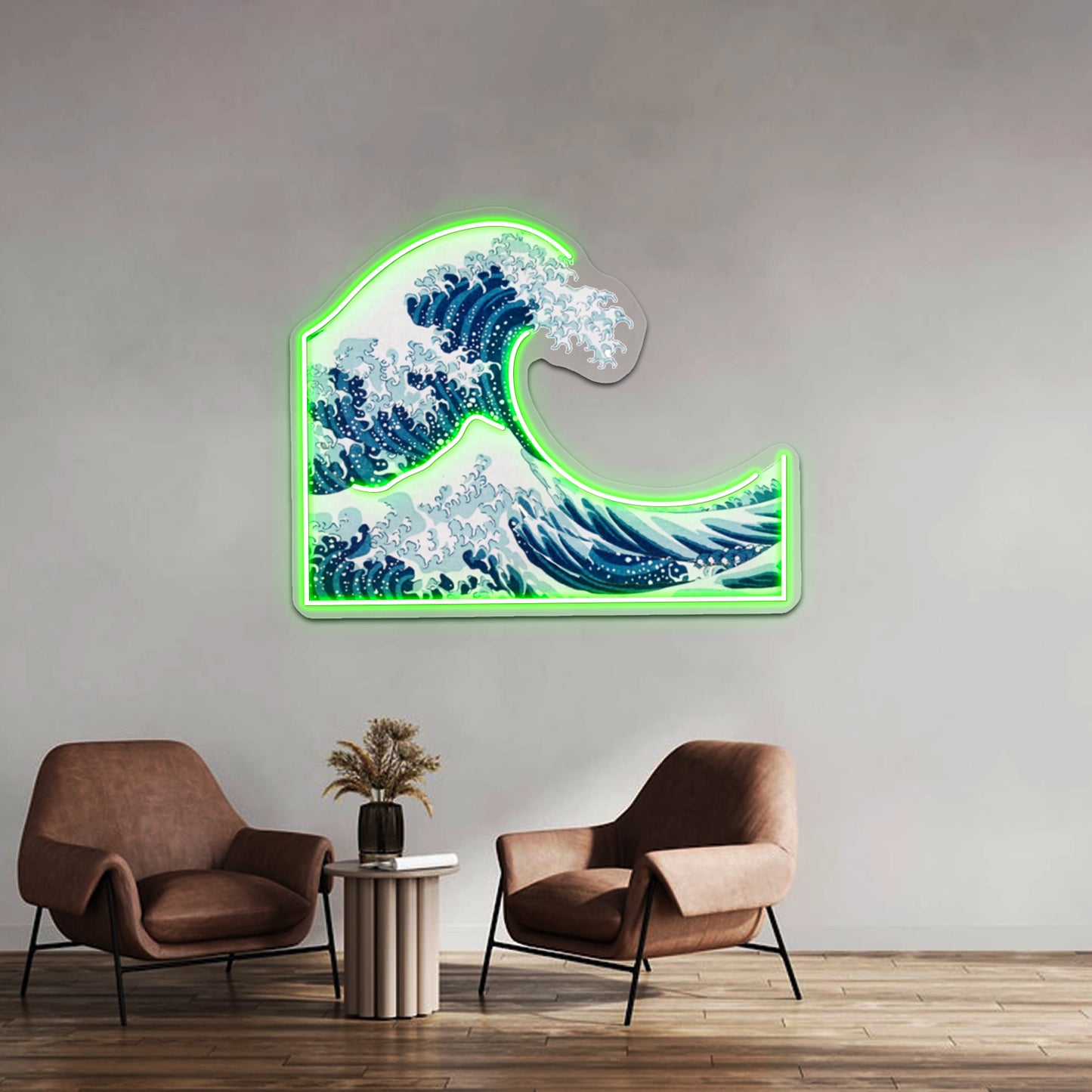 Wave Artwork Neon Signs Custom