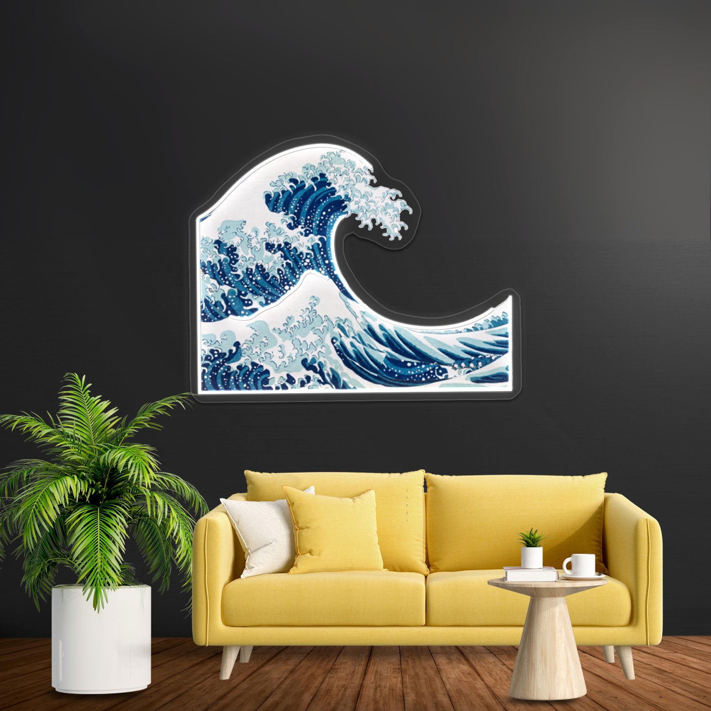 Wave Artwork Neon Signs Custom