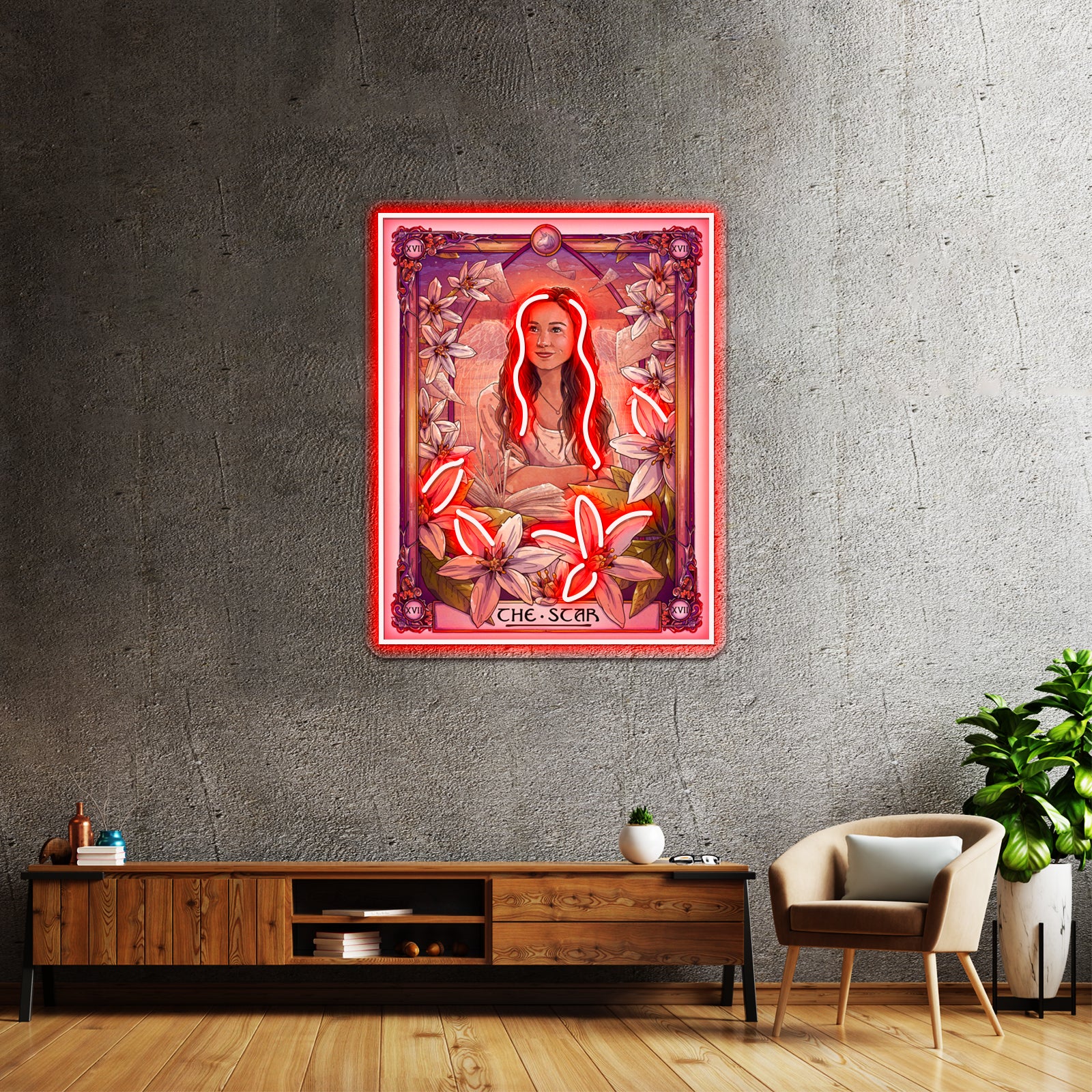 Waverly The Star Wynonna Earp Tarot Artwork Neon Signs Custom | Shineneon