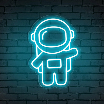 Waving Astronaut Cute Space Led Neon Sign - Shineneon