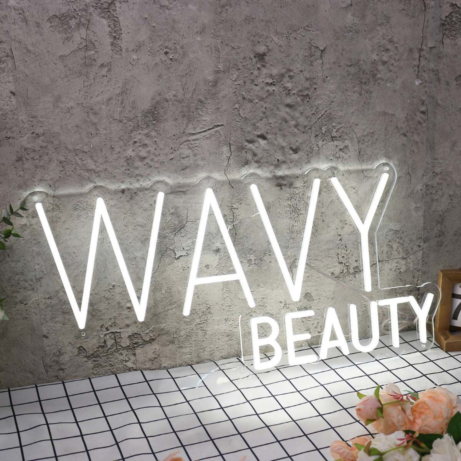 Wavy Beauty White Led Neon Sign - Shineneon