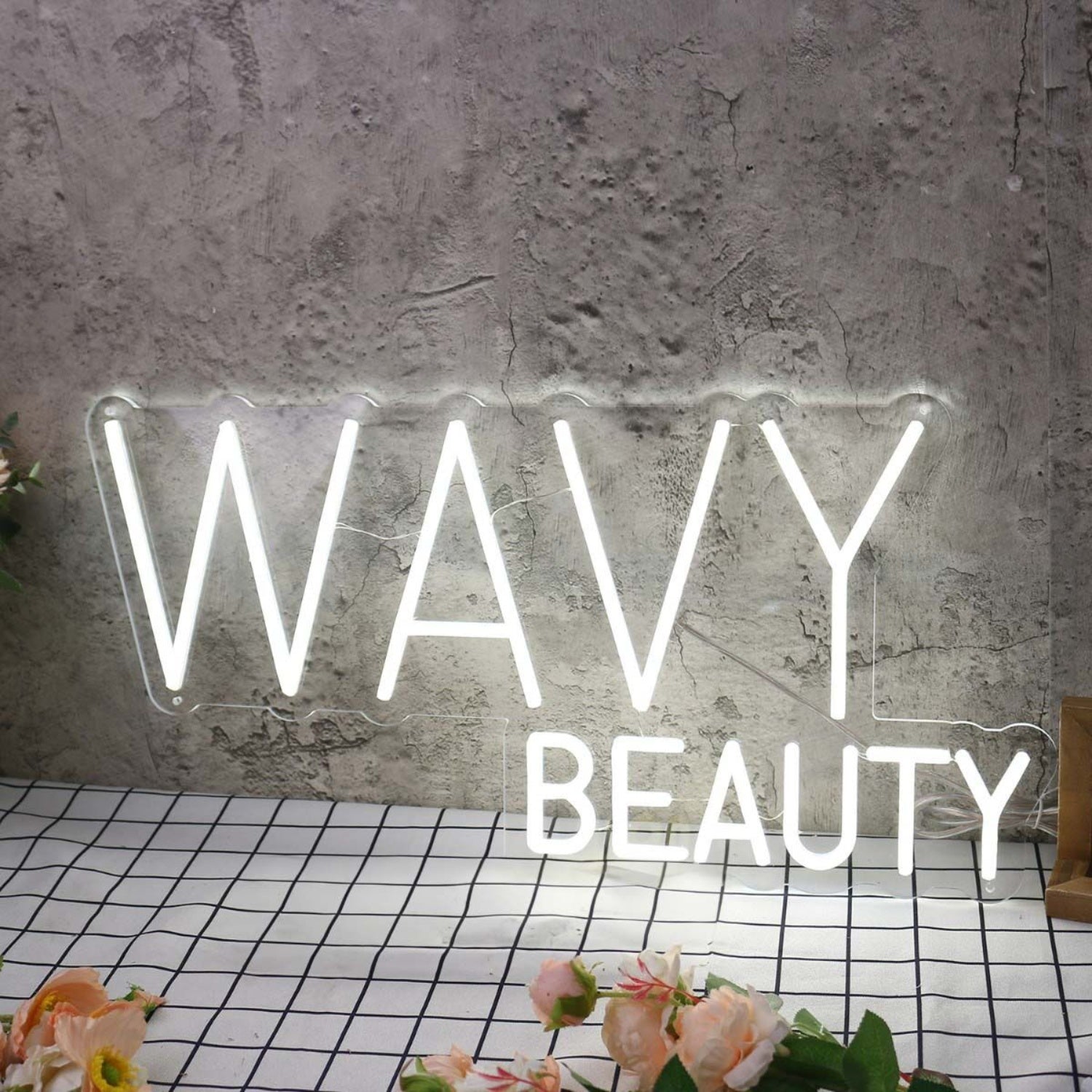 Wavy Beauty White Led Neon Sign - Shineneon