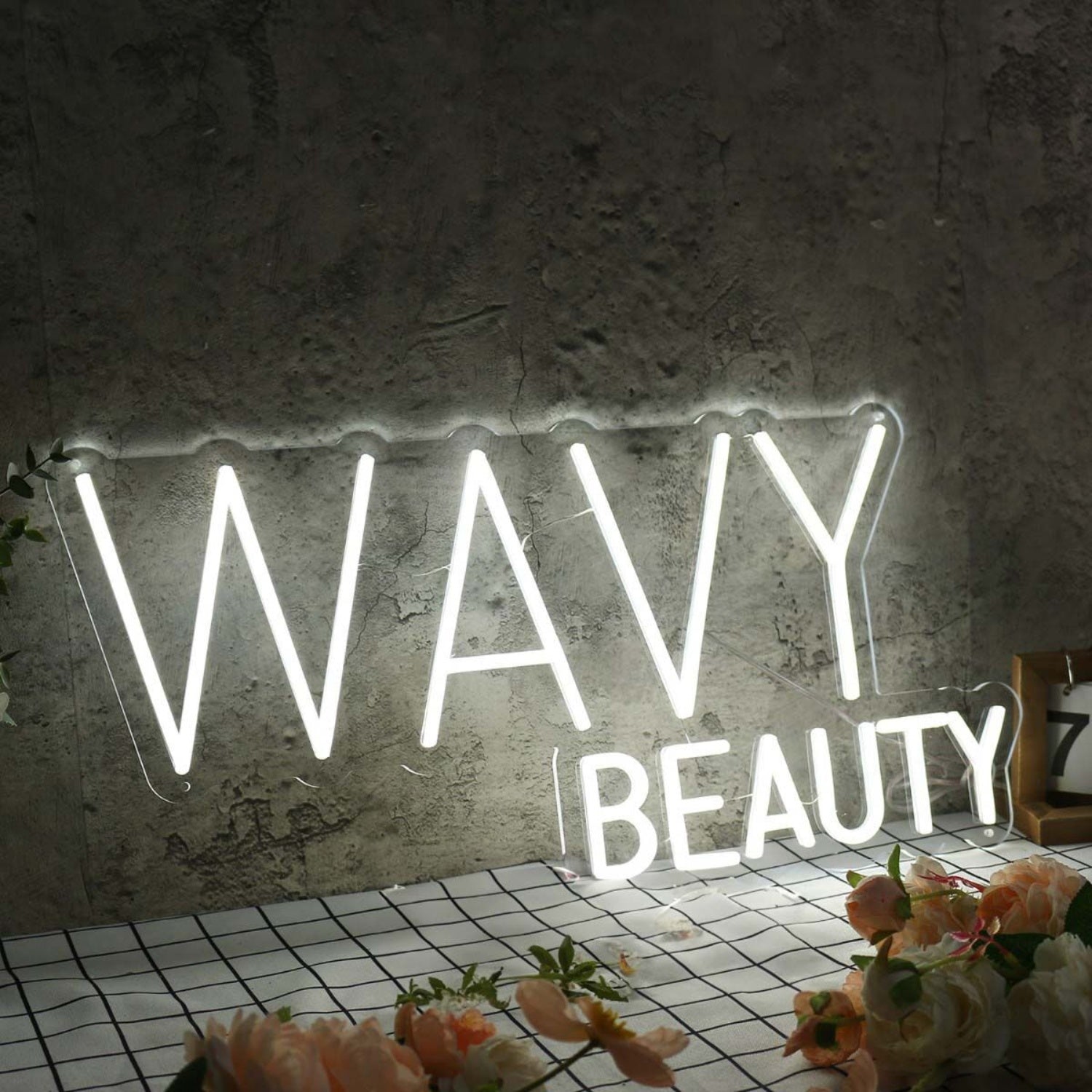 Wavy Beauty White Led Neon Sign - Shineneon