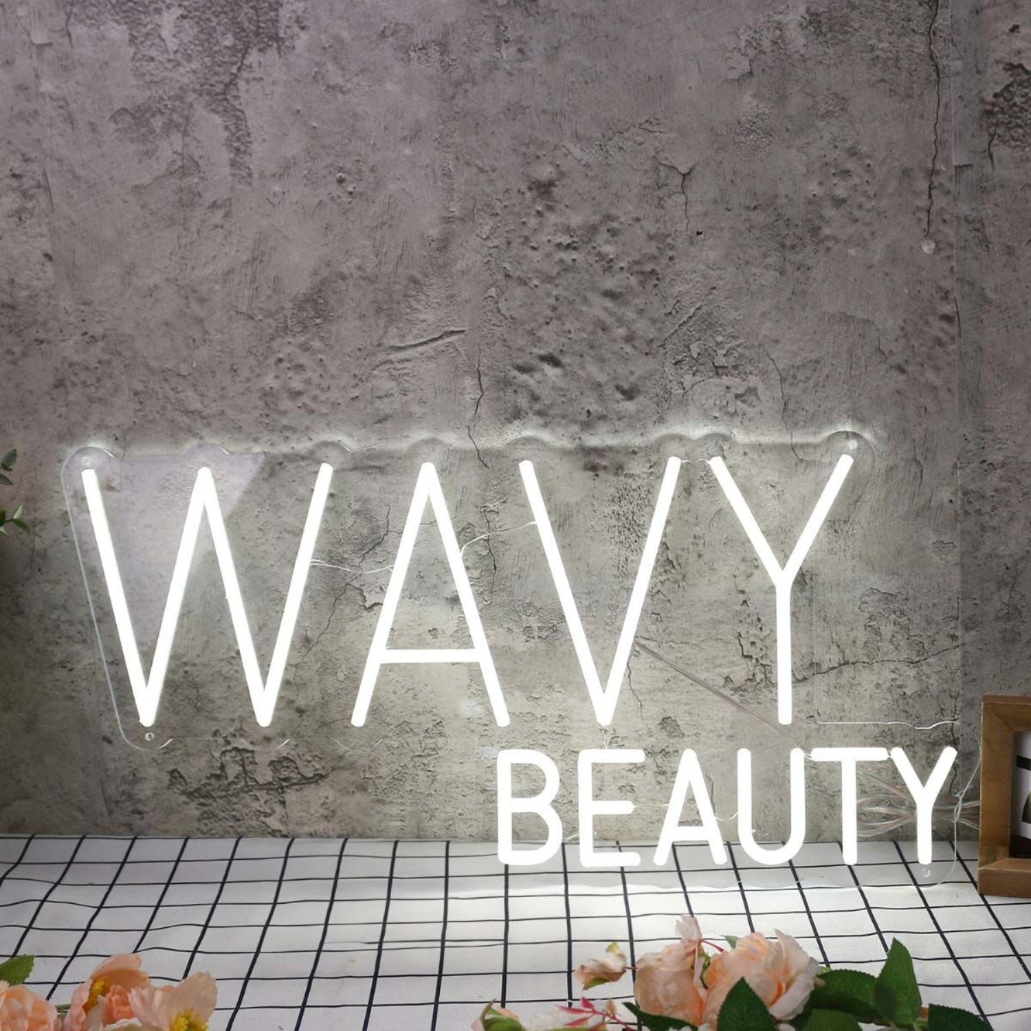Wavy Beauty White Led Neon Sign - Shineneon