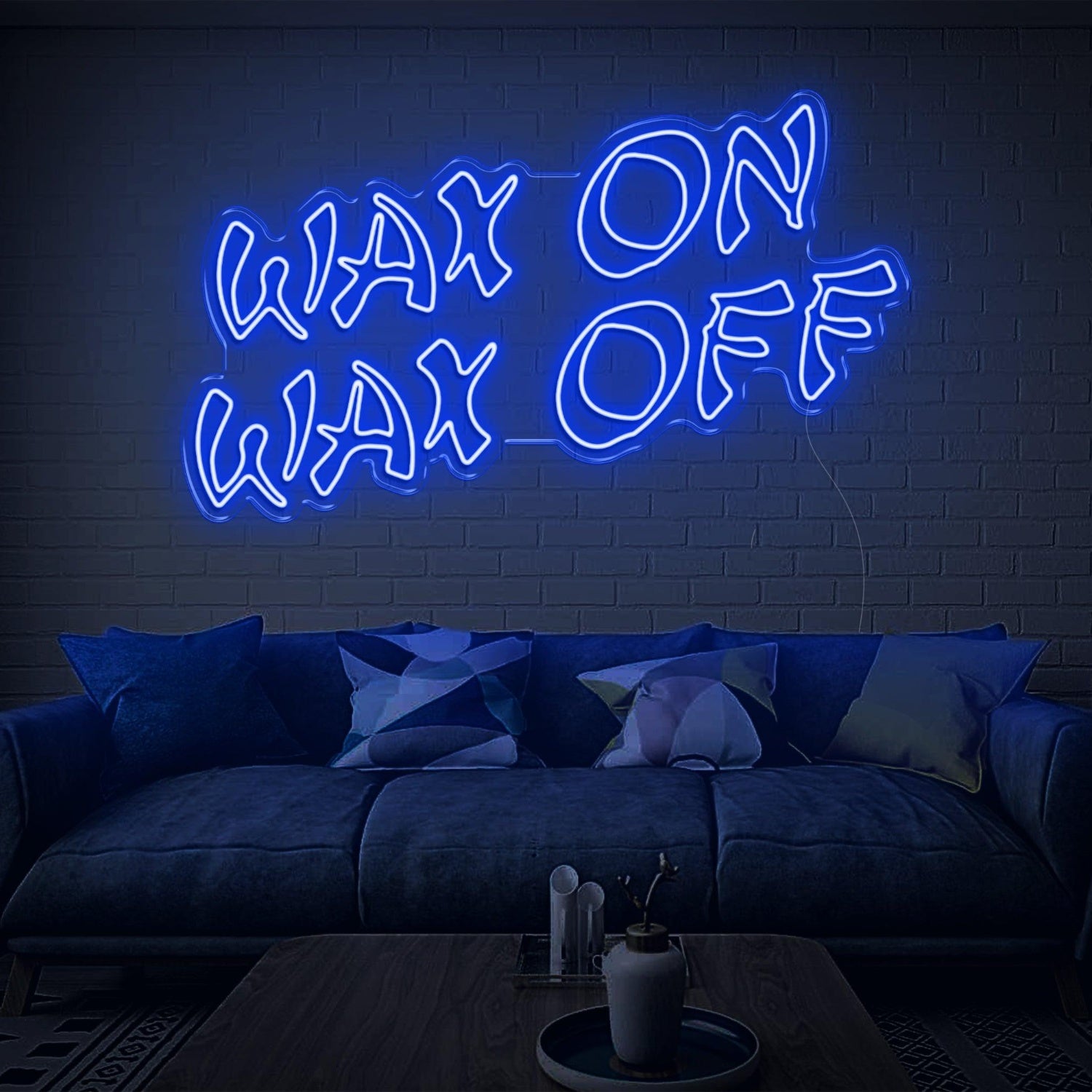 Wax On Wax Off Led Neon Sign Pink Graffiti Style Home Studio Decor | Shineneon