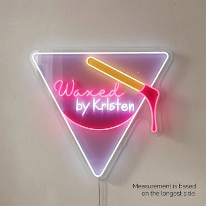 Waxed By Kristen LED Neon Sign - 04 Size Image