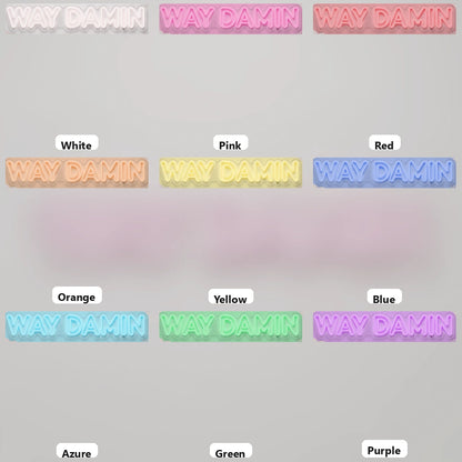 Way Damn LED Neon Sign - 05 Color Grid
