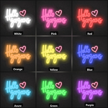 Way Feel Aan Een Bay LED Neon Sign color grid
