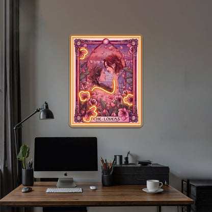 Wayhaught The Lovers Wynonna Earp Tarot Artwork Neon Signs Custom