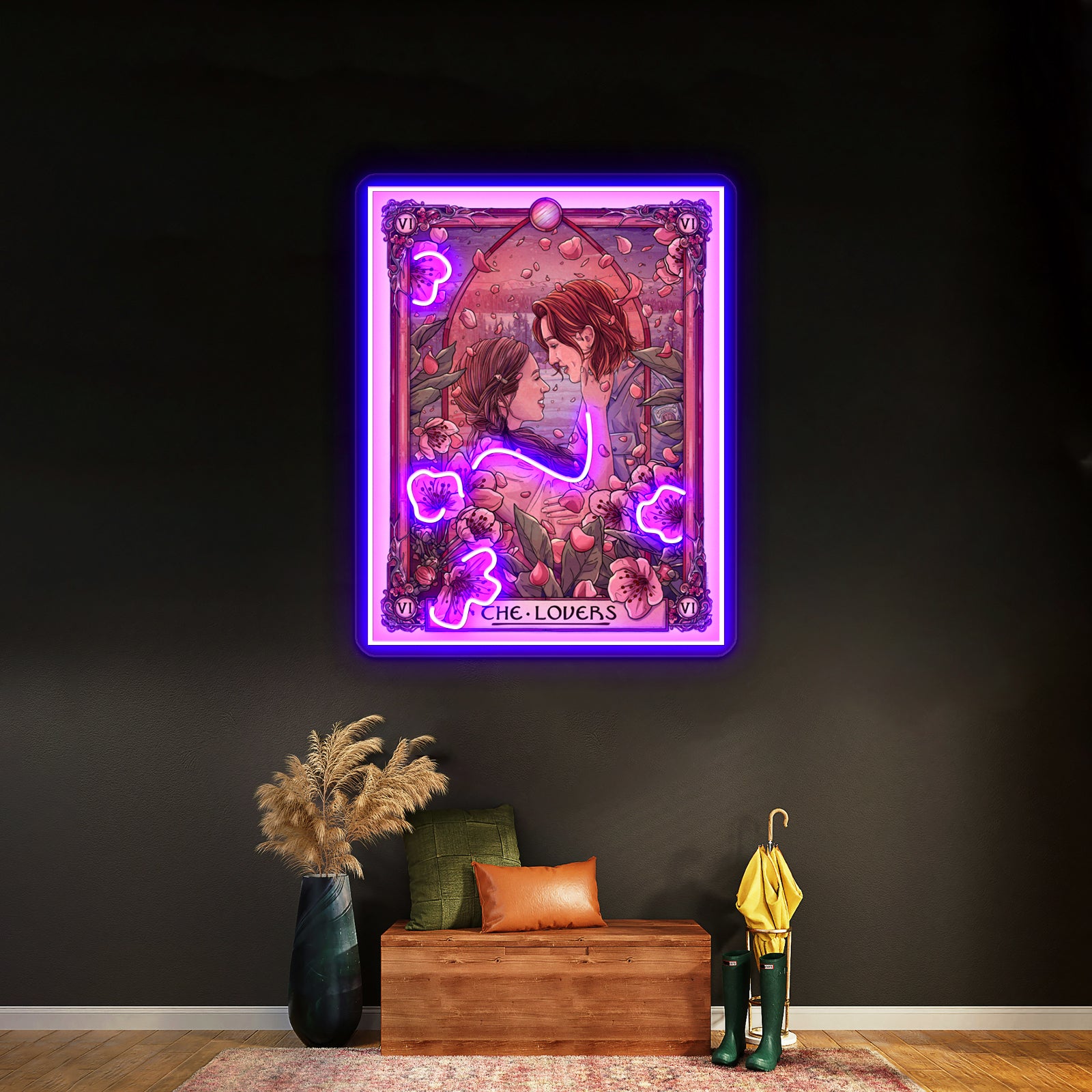 Wayhaught The Lovers Wynonna Earp Tarot Artwork Neon Signs Custom | Shineneon