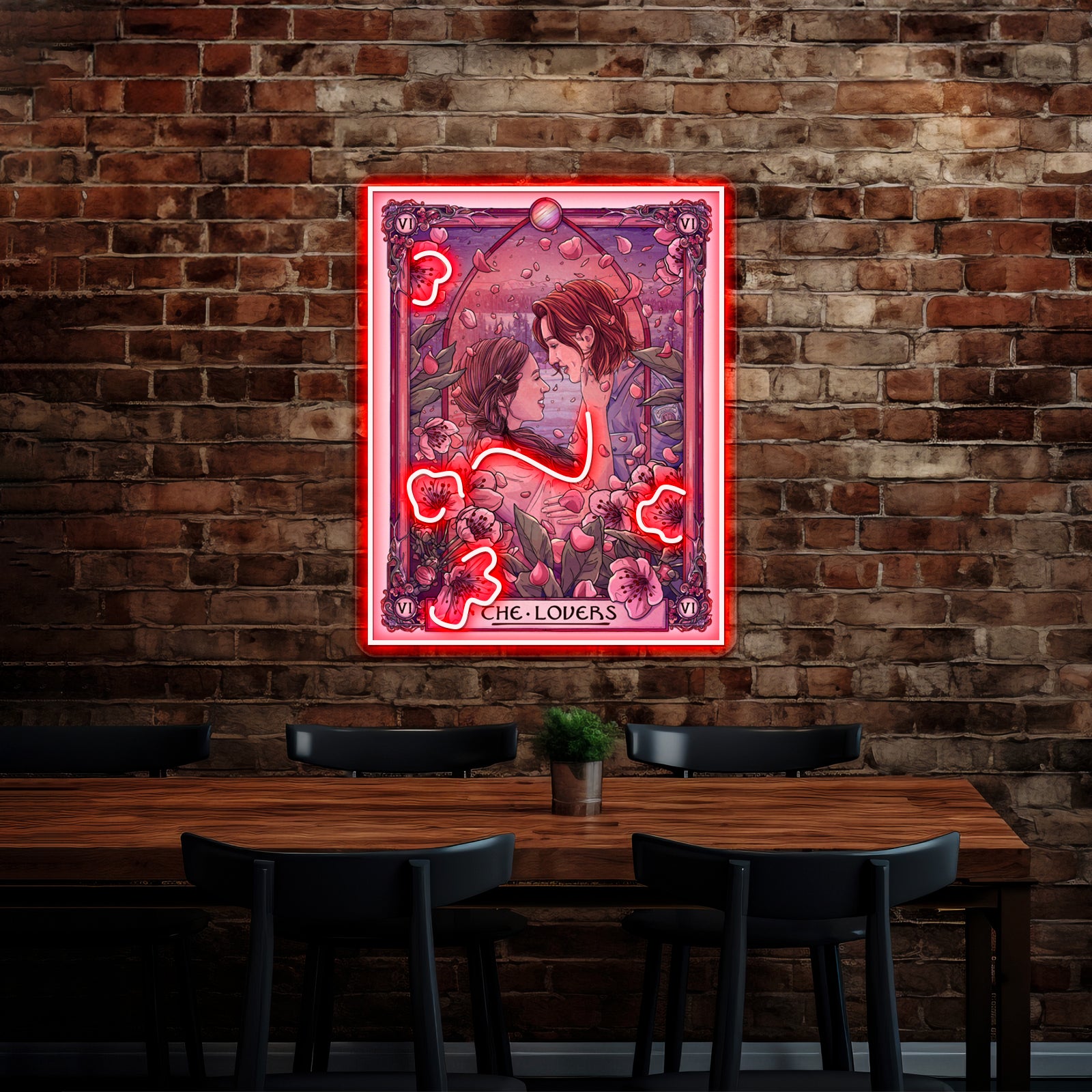 Wayhaught The Lovers Wynonna Earp Tarot Artwork Neon Signs Custom | Shineneon