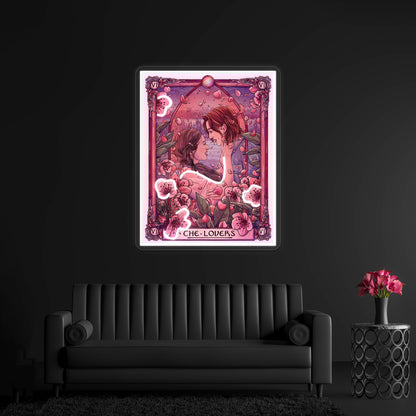 Wayhaught The Lovers Wynonna Earp Tarot Artwork Neon Signs Custom