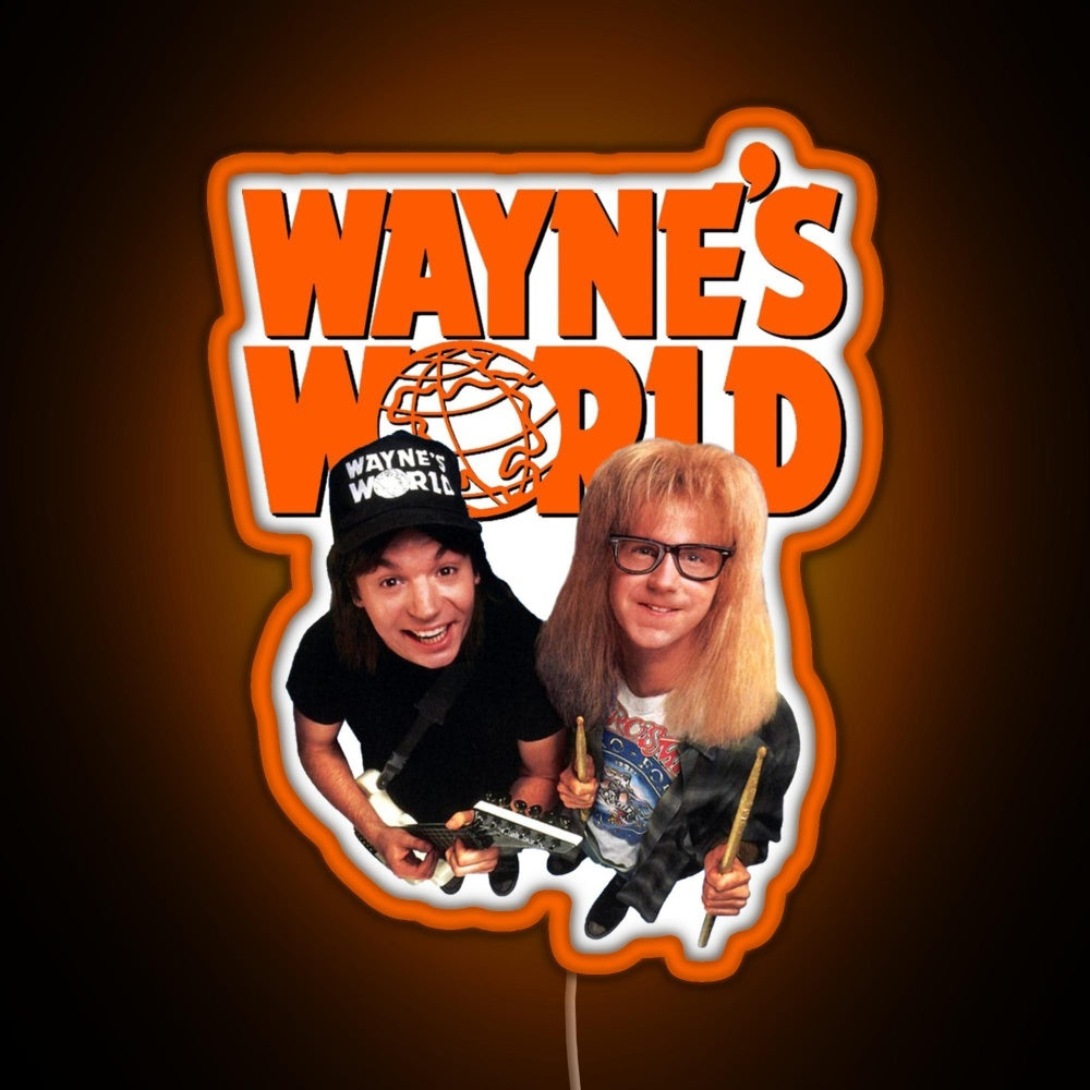 Waynes World Rgb Led Sign