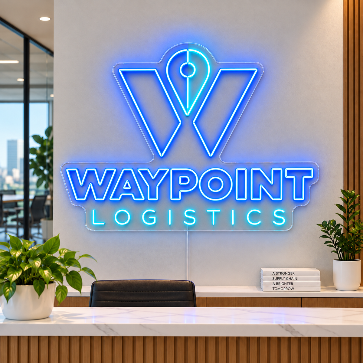 Waypoint Logistics Custom LED Neon Sign