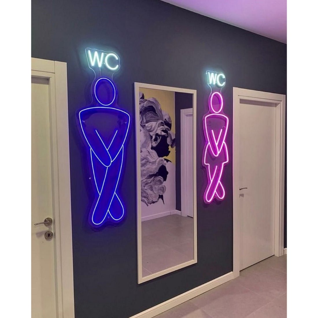Wc Toilet Sign Neon Led Business Sign - Shineneon