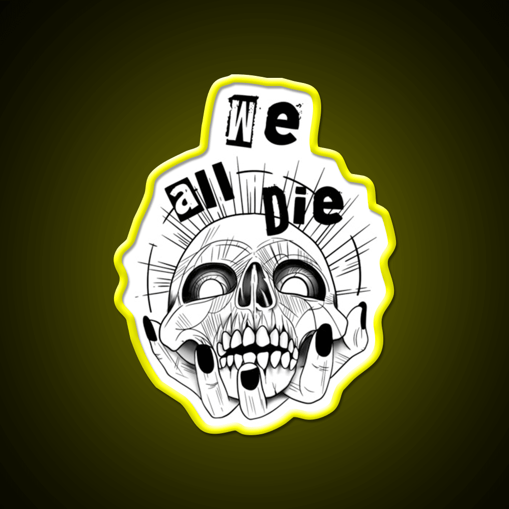 We All Die Nail Salon Led Neon Sign Rgb Color - Shineneon