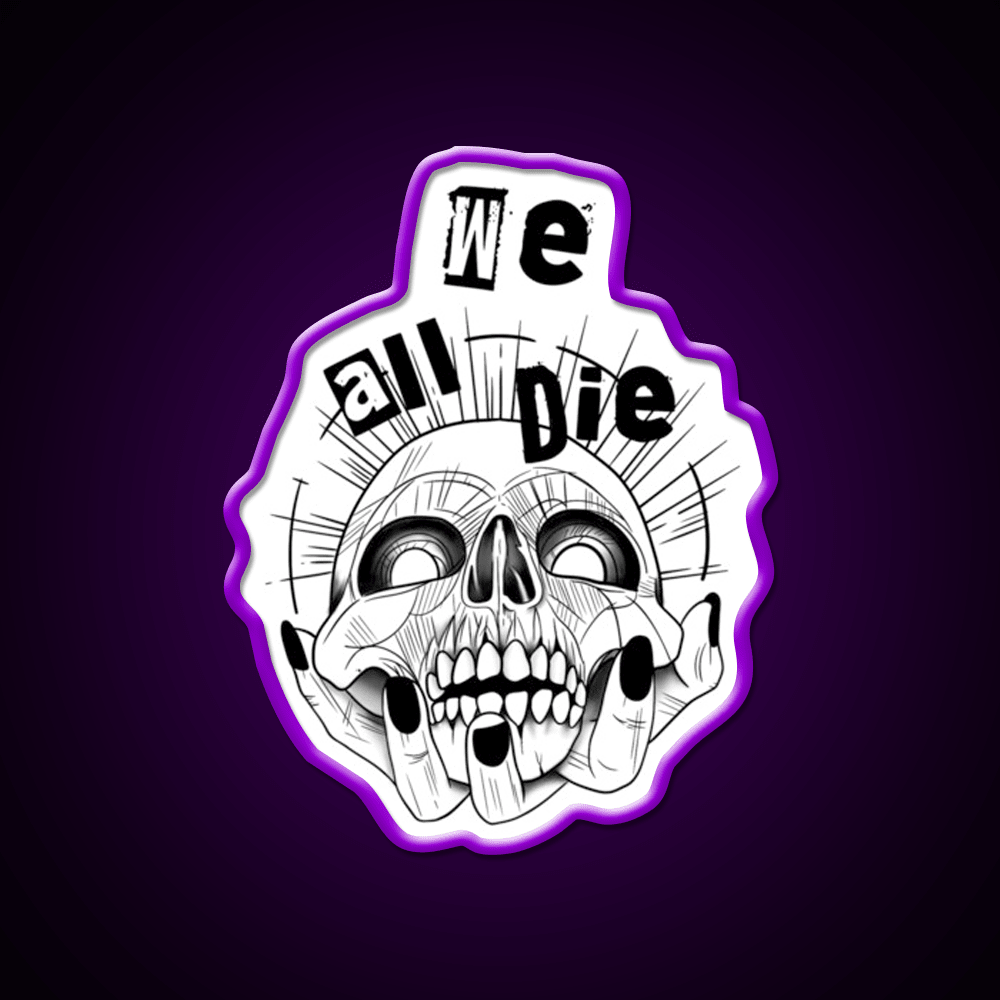 We All Die Nail Salon Led Neon Sign Rgb Color - Shineneon