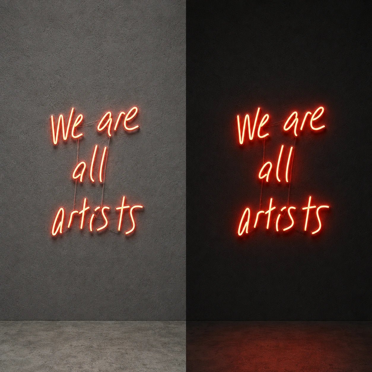 We Are All Artists Wall Decor LED Neon Sign - Shineneon